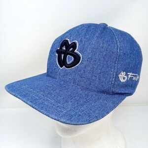 *READ* Vintage FUBU Logo Denim Hat Cap Strapback Adjustable Streetwear Hip Hop